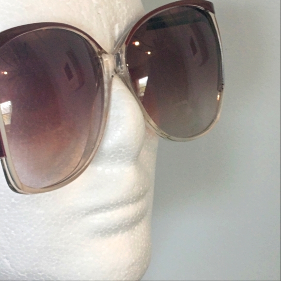 Rare Vintage Brown/White Piave Sunglasses.  NOS